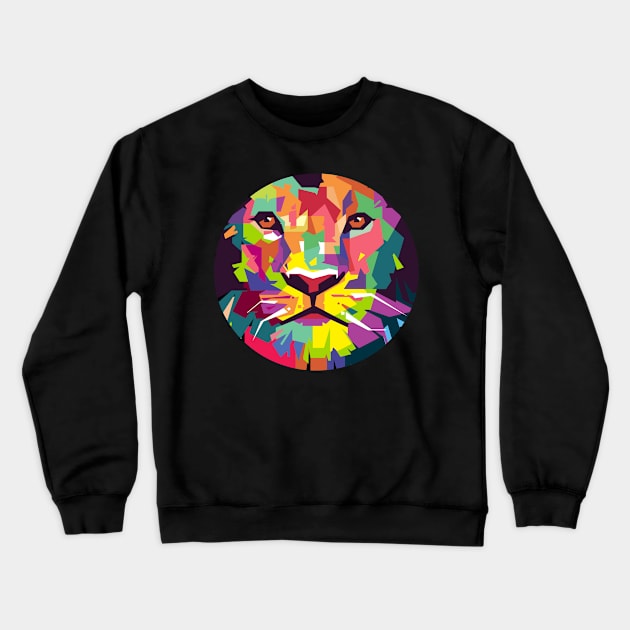 Tiger face mask with mouth Crewneck Sweatshirt by Dody